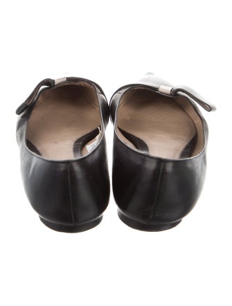 Giorgio Armani Leather Ballet Flats