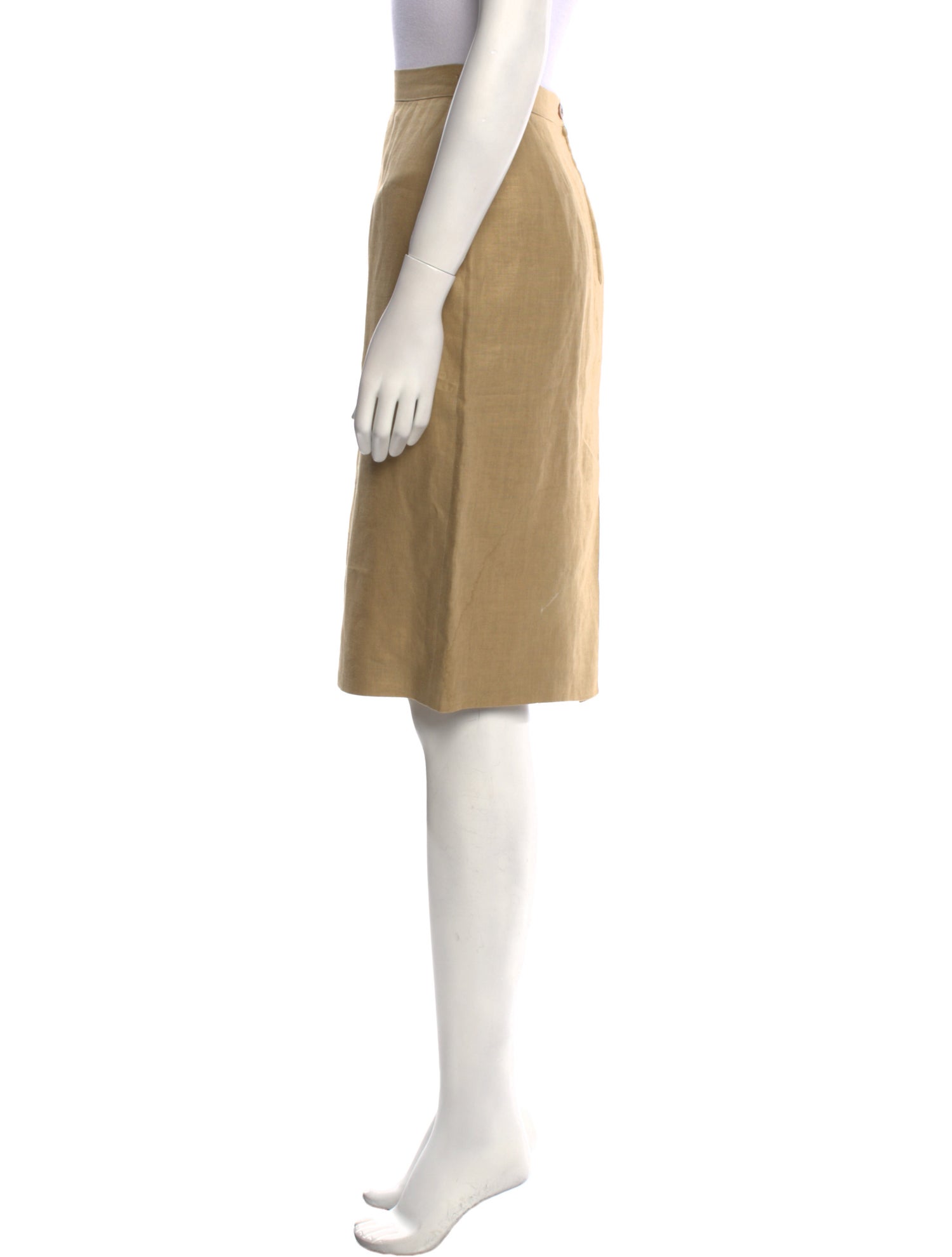 Giorgio Armani Linen Knee-Length Skirt