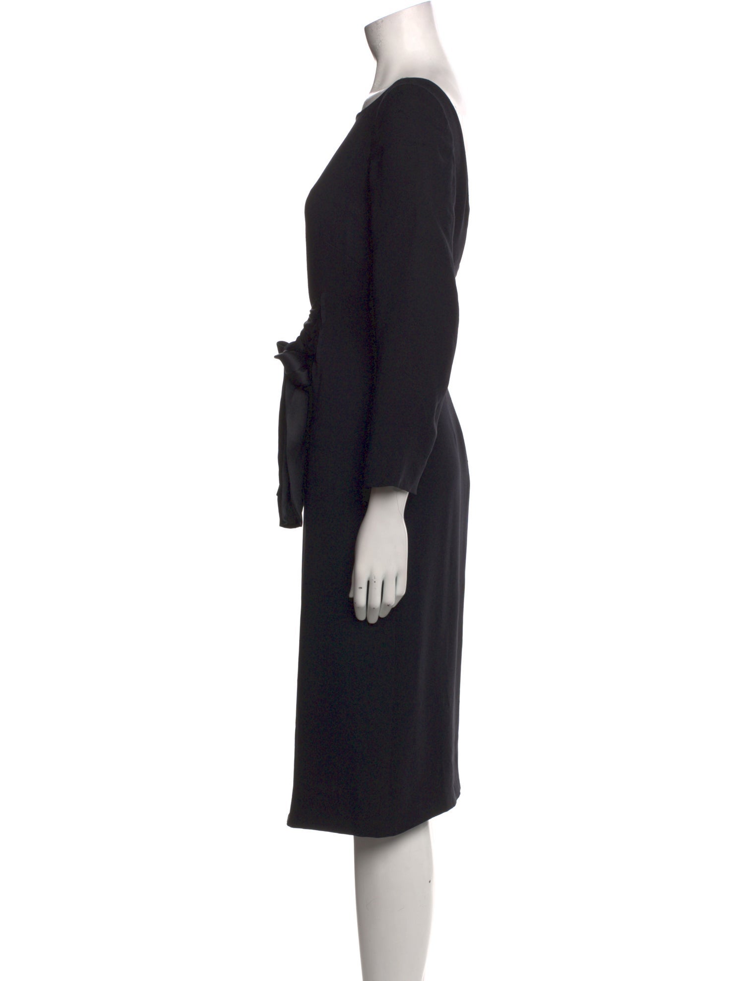 Giorgio Armani Bateau Neckline Knee-Length Dress