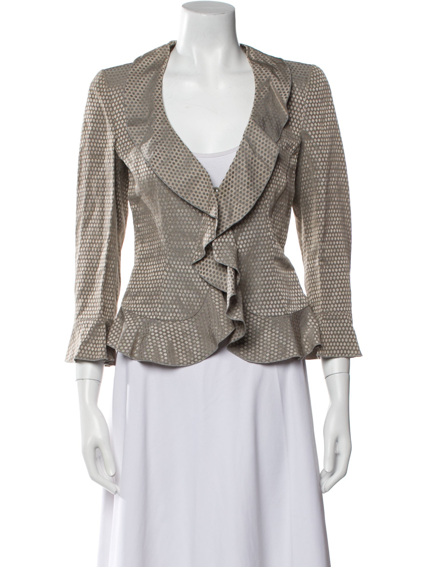 Giorgio Armani Linen Printed Evening Jacket