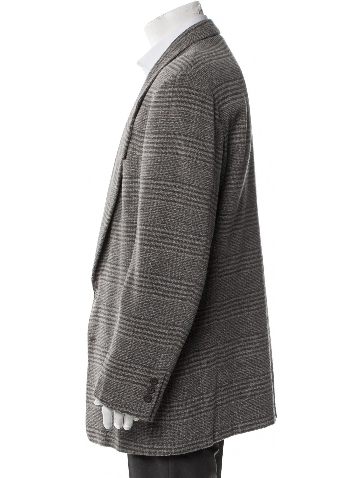 Giorgio Armani Plaid Print Blazer