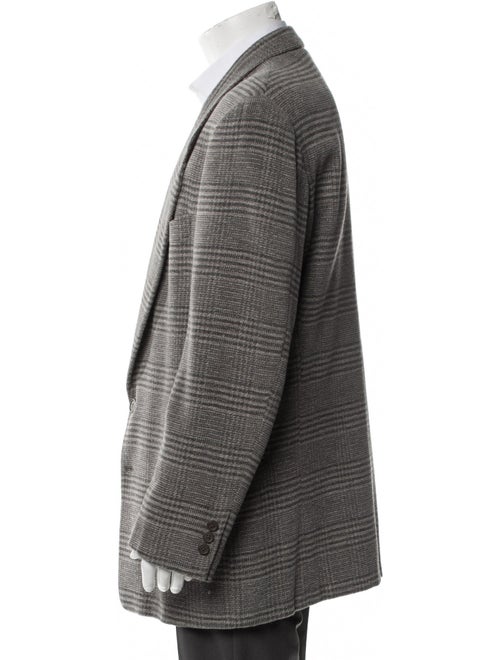 Giorgio Armani Plaid Print Blazer