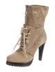 Giorgio Armani Suede Lace-Up Boots