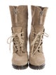Giorgio Armani Suede Lace-Up Boots