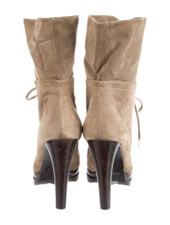 Giorgio Armani Suede Lace-Up Boots