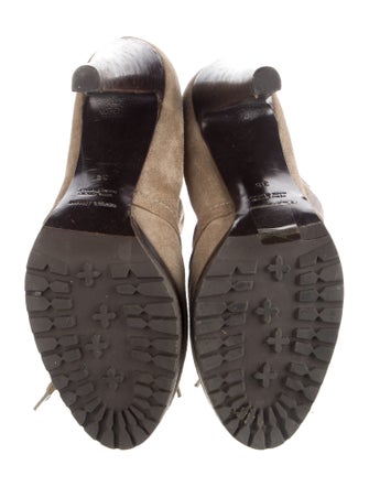 Giorgio Armani Suede Lace-Up Boots