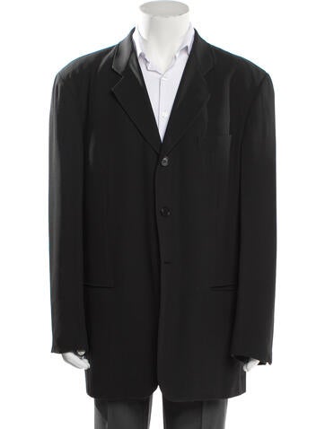 Giorgio Armani Outerwear Wool Overcoat Us44, It54 | XXL