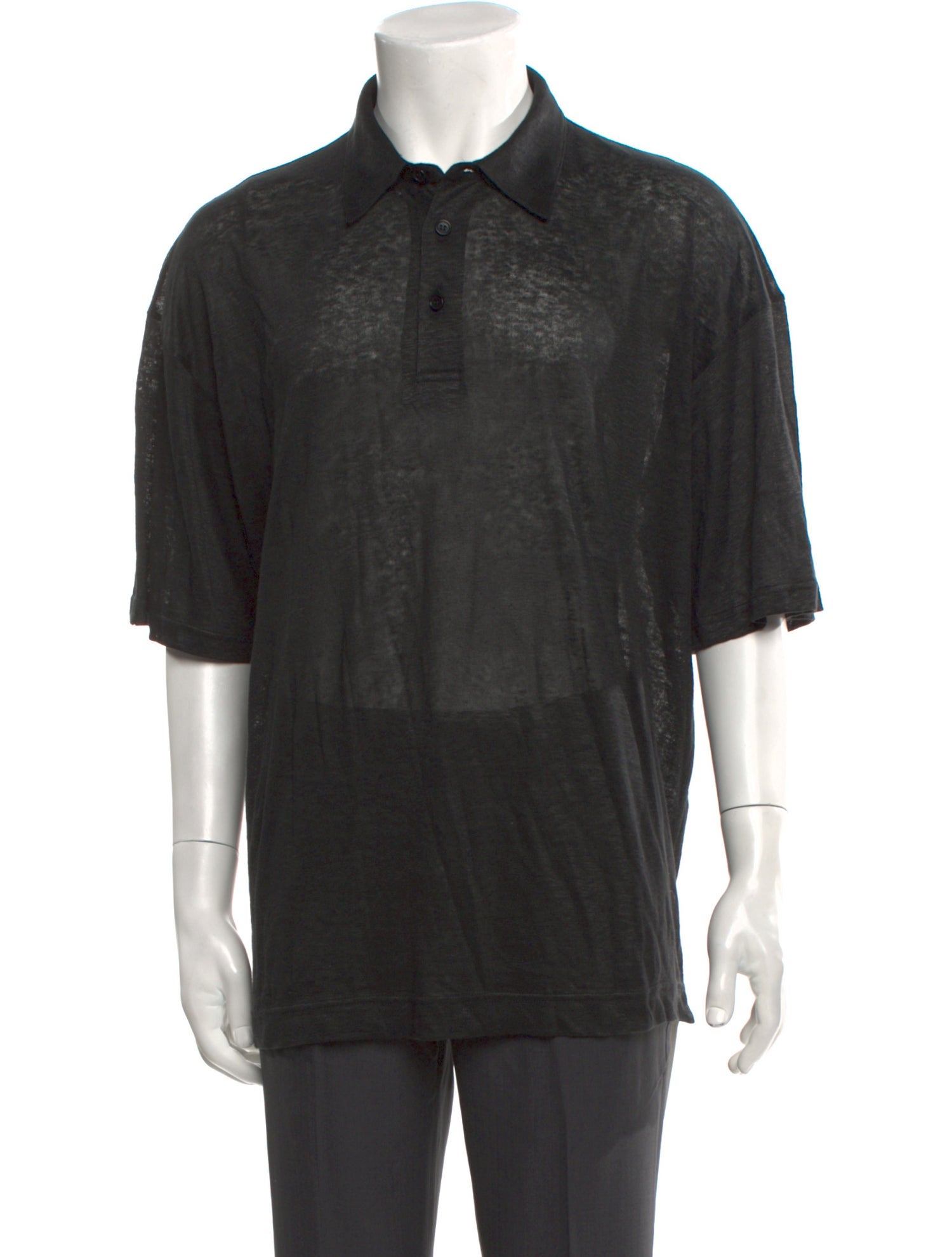 Giorgio Armani Linen Collar Polo Shirt w/ Tags