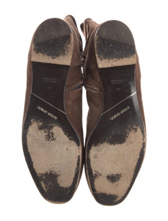 Giorgio Armani Suede Riding Boots