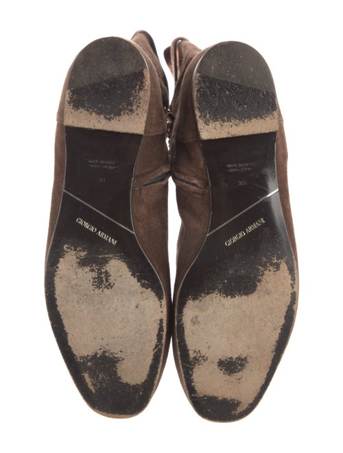 Giorgio Armani Suede Riding Boots