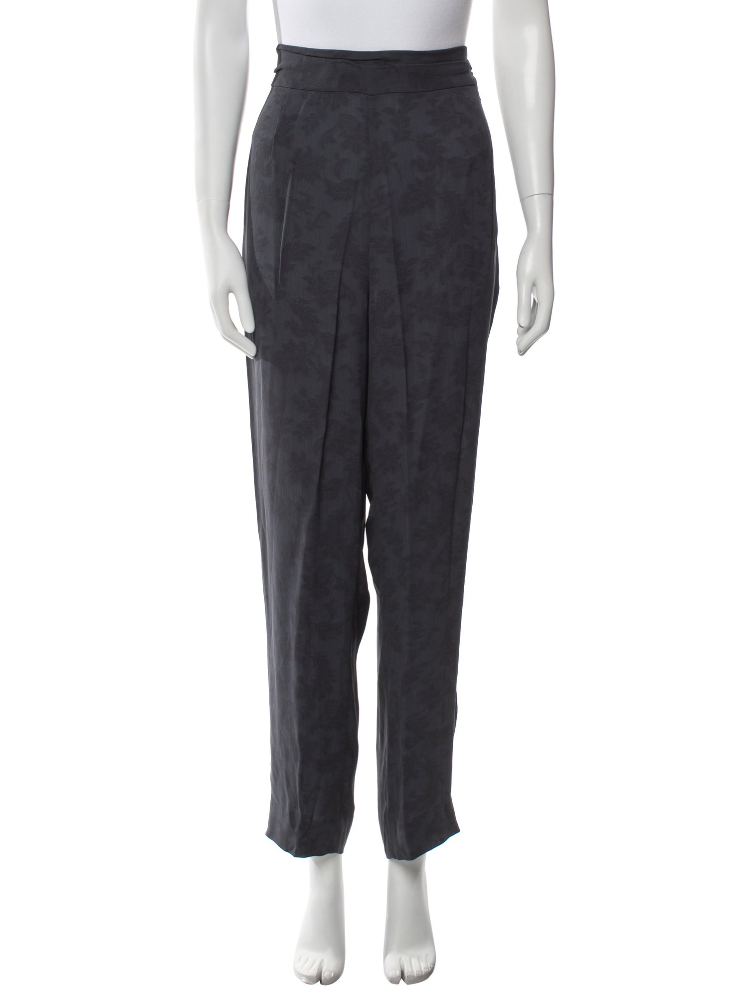 Giorgio Armani Virgin Wool Straight Leg Pants