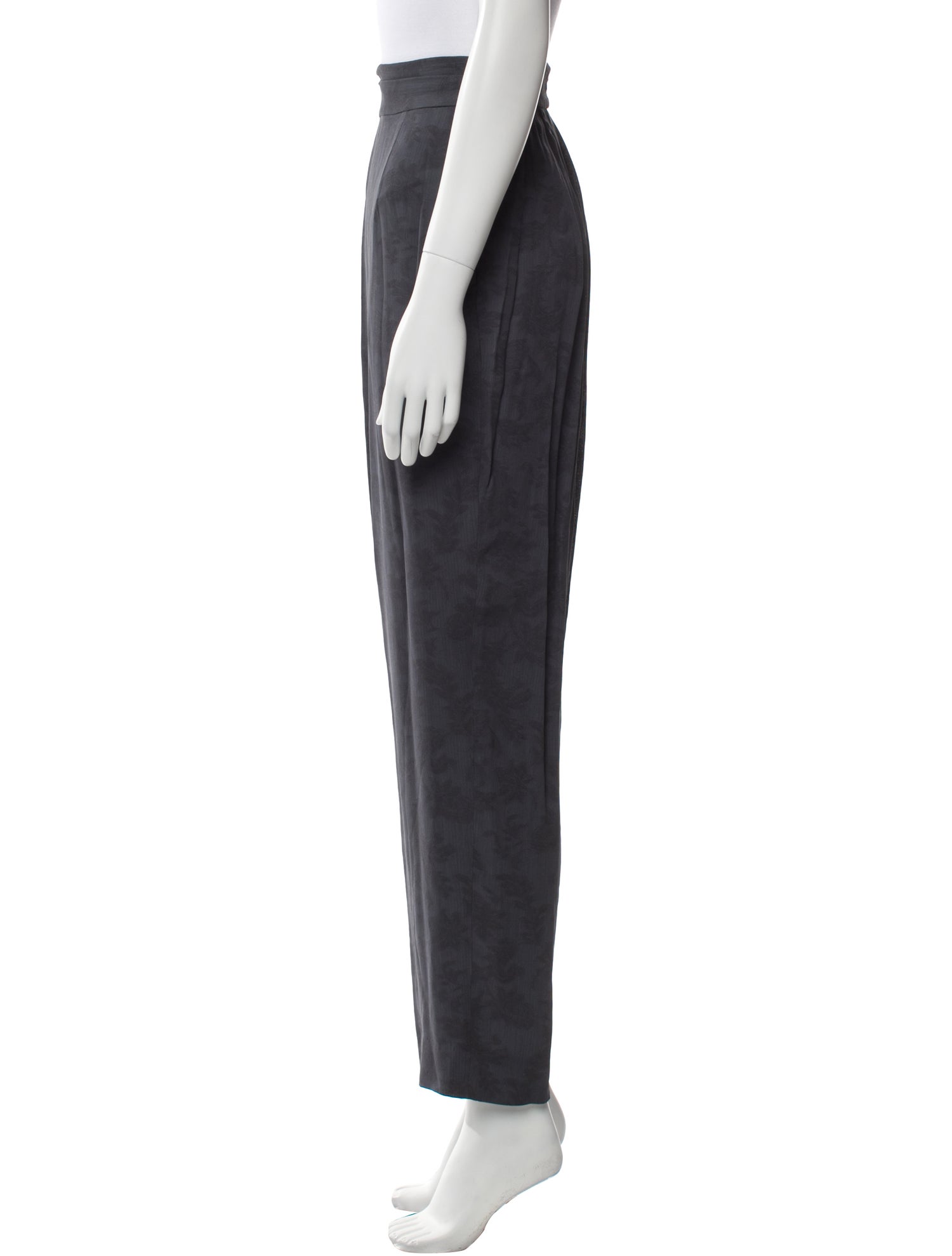 Giorgio Armani Virgin Wool Straight Leg Pants