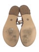 Giorgio Armani Leather T-Strap Sandals