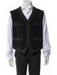 Giorgio Armani Wool Plaid Print Vest