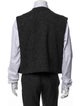 Giorgio Armani Wool Plaid Print Vest