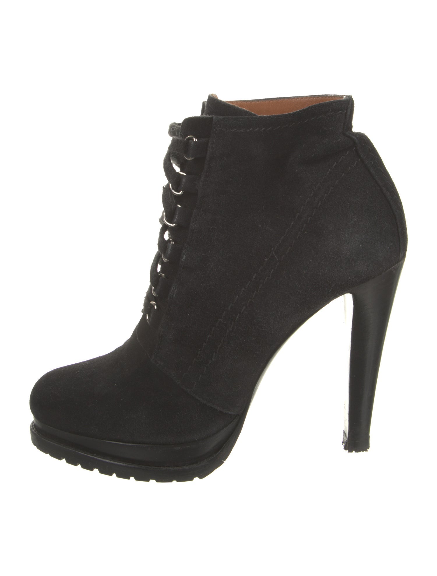 Giorgio Armani Suede Lace-Up Boots