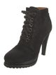 Giorgio Armani Suede Lace-Up Boots
