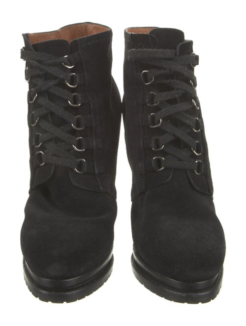 Giorgio Armani Suede Lace-Up Boots