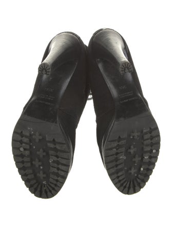 Giorgio Armani Suede Lace-Up Boots