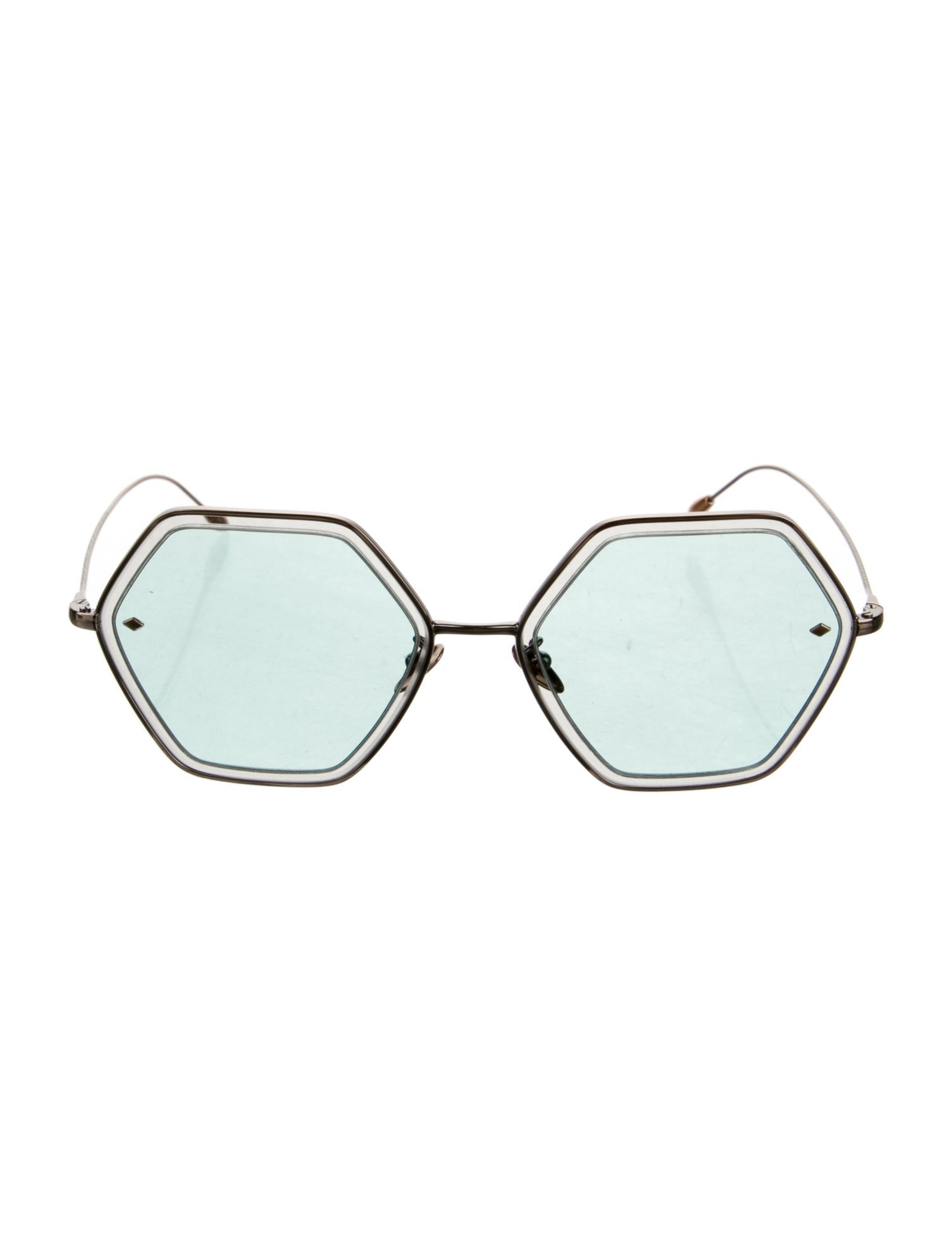 Giorgio Armani Square Mirrored Sunglasses