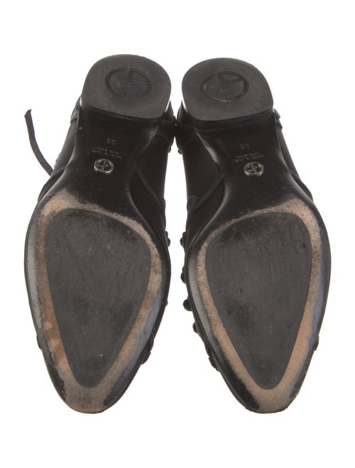 Giorgio Armani Satin Floral Print Flats