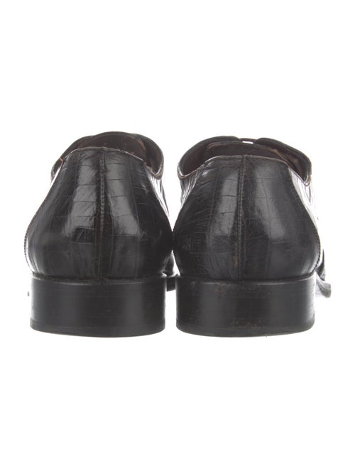 Giorgio Armani Embossed Leather Oxfords