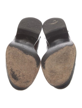 Giorgio Armani Embossed Leather Oxfords