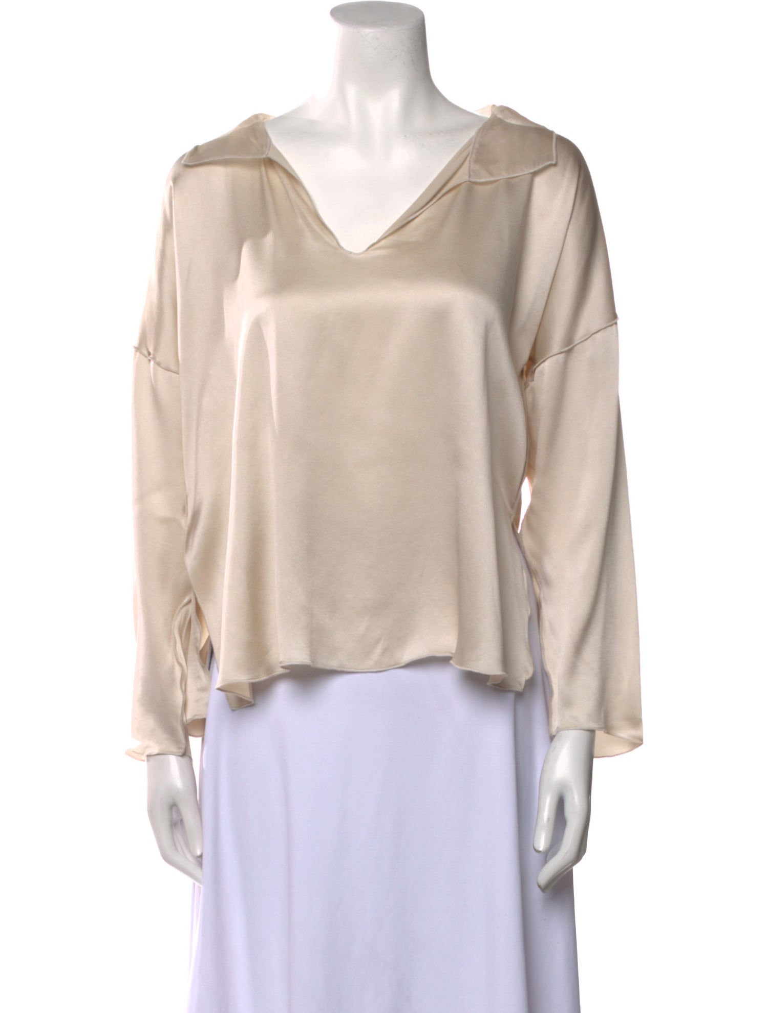 Giorgio Armani Silk V-Neck Blouse