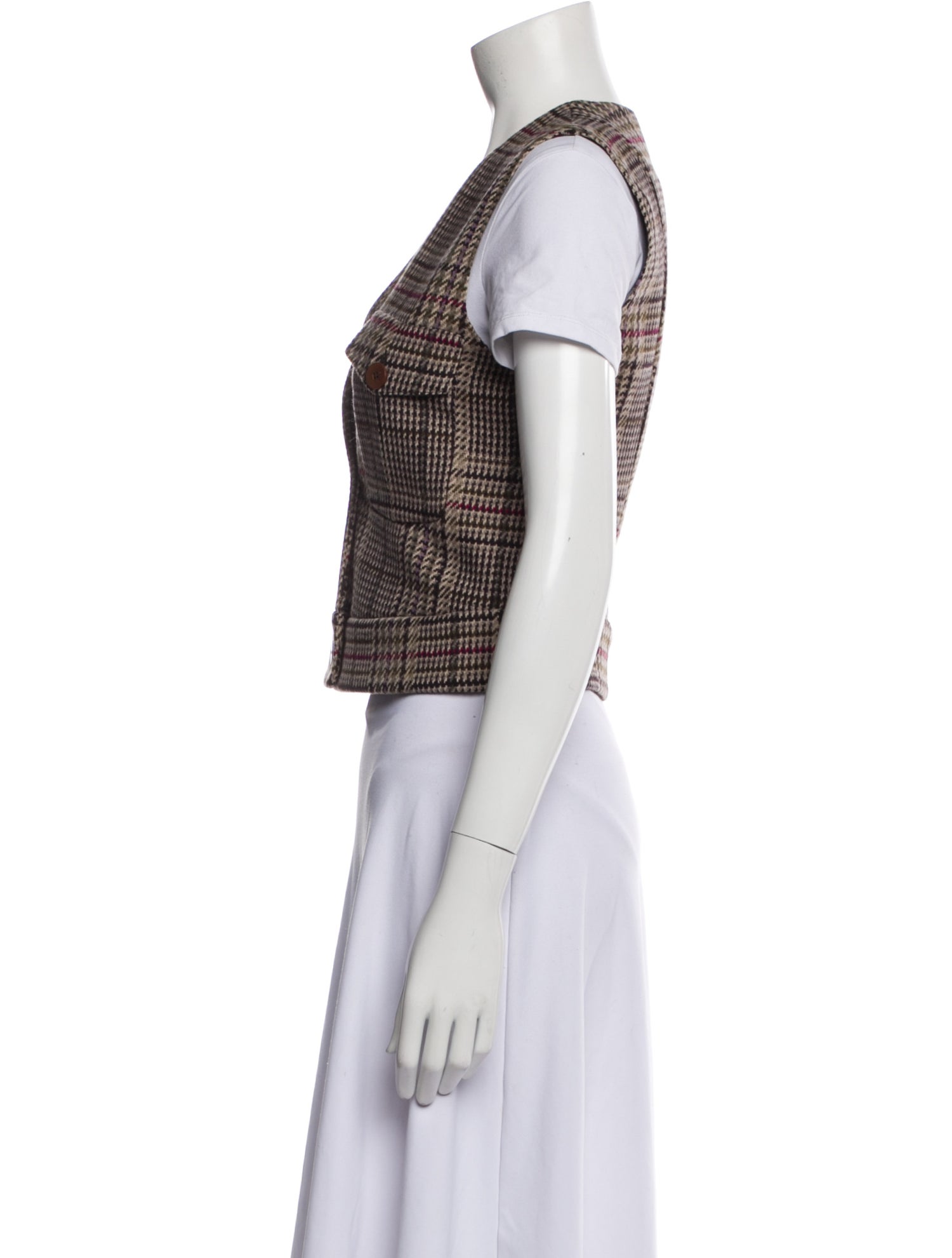 Giorgio Armani Houndstooth Print Vest