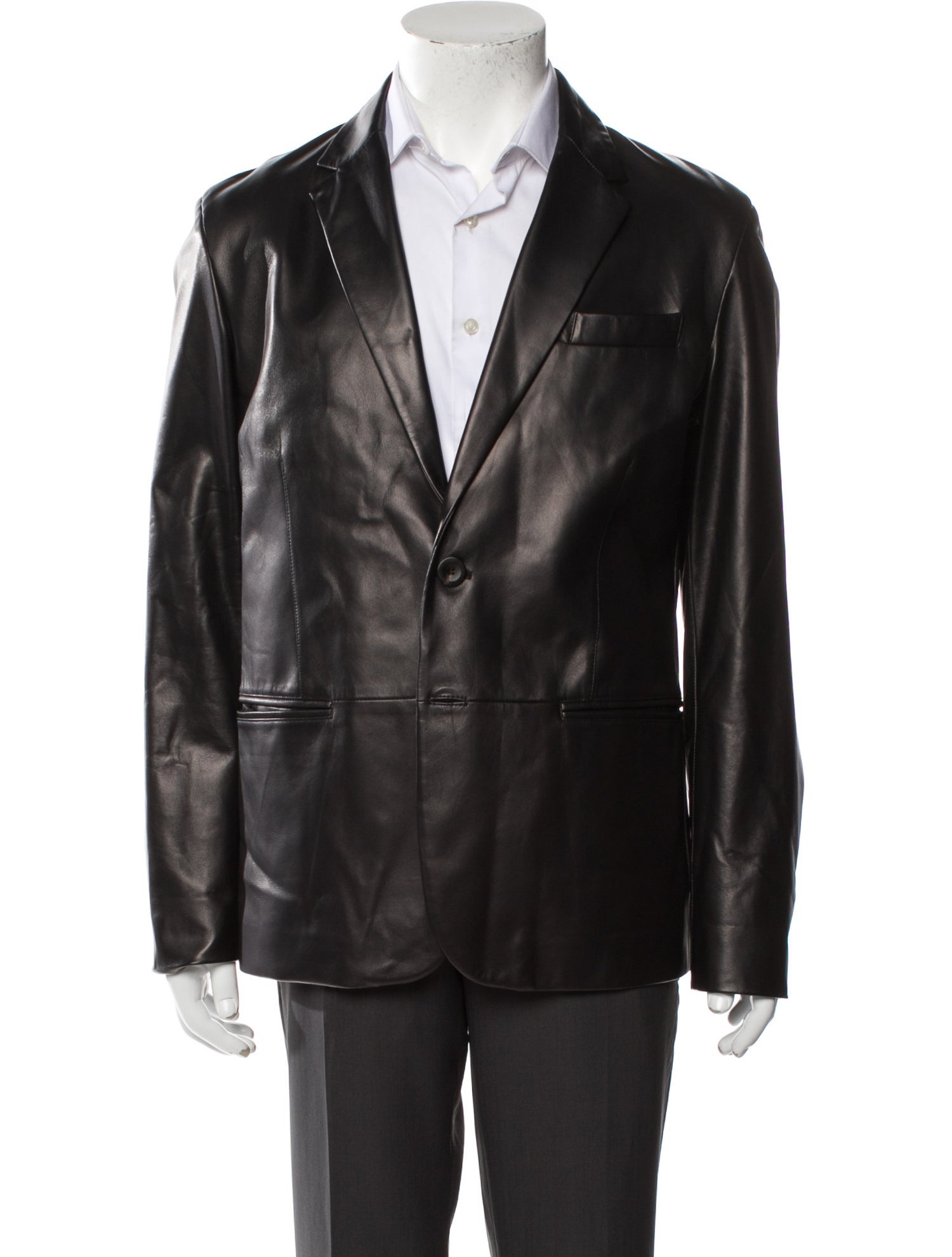 Giorgio Armani Lamb Leather Overcoat