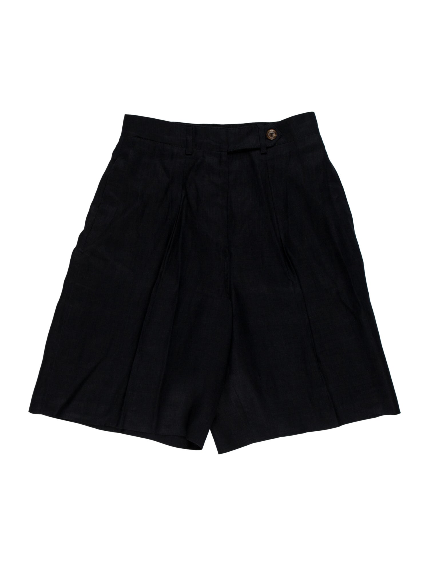 Giorgio Armani Linen Flat Front Shorts
