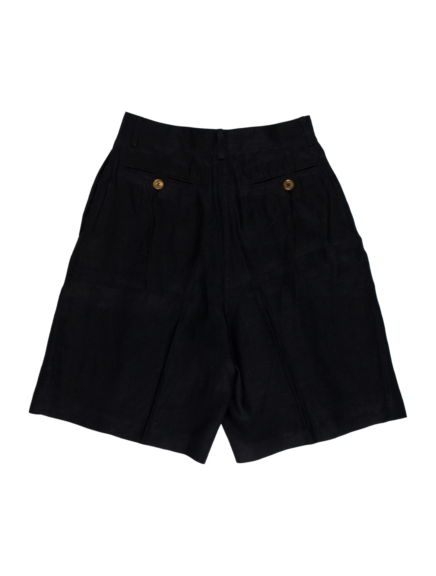 Giorgio Armani Linen Flat Front Shorts