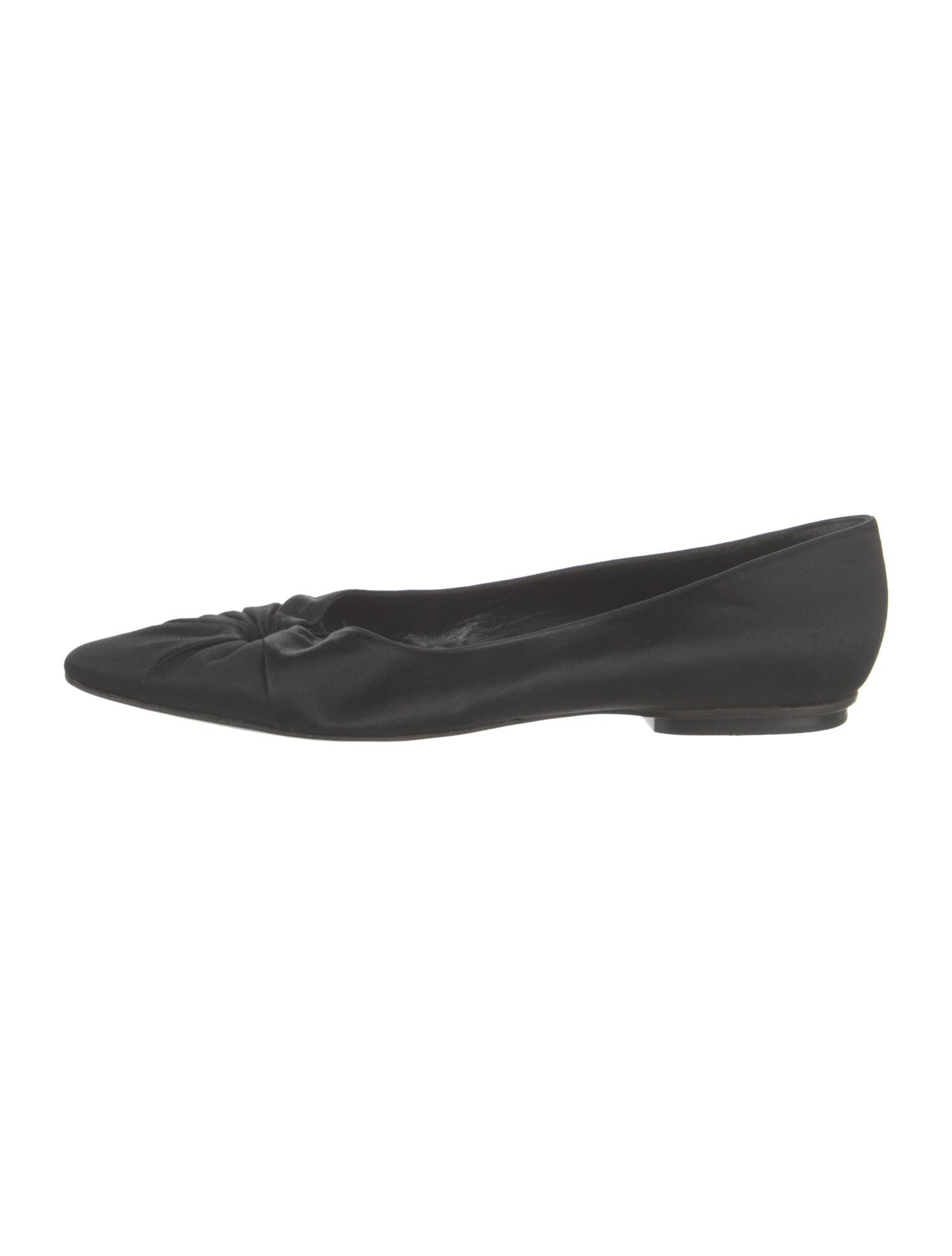 Giorgio Armani Satin Bow Accents Flats