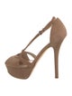 Giorgio Armani Suede T-Strap Pumps
