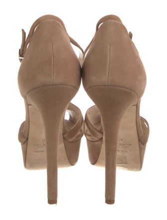 Giorgio Armani Suede T-Strap Pumps