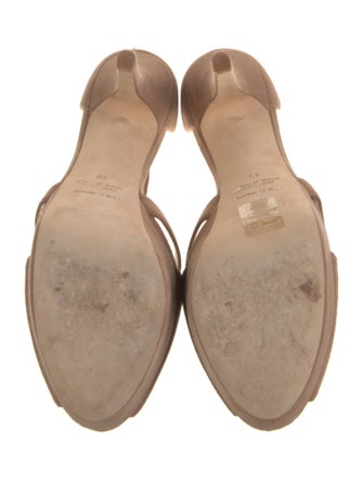 Giorgio Armani Suede T-Strap Pumps