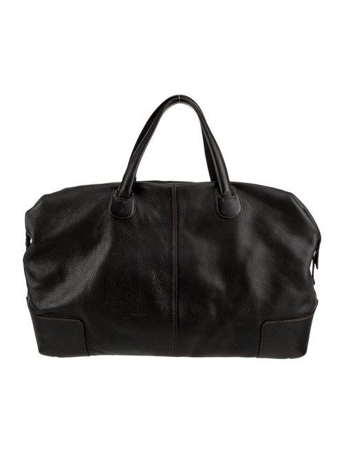 Giorgio Armani Leather Weekender Bag
