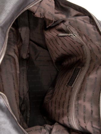 Giorgio Armani Leather Weekender Bag