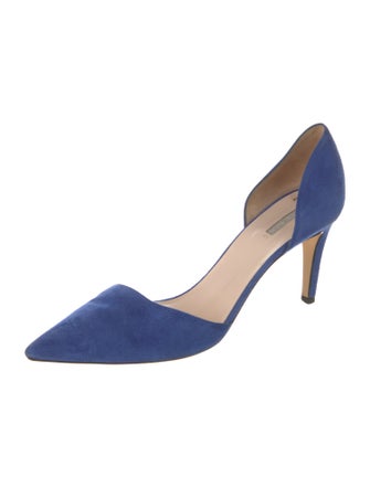 Giorgio Armani Suede D'Orsay Pumps