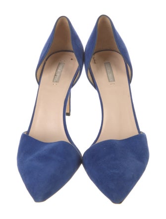 Giorgio Armani Suede D'Orsay Pumps