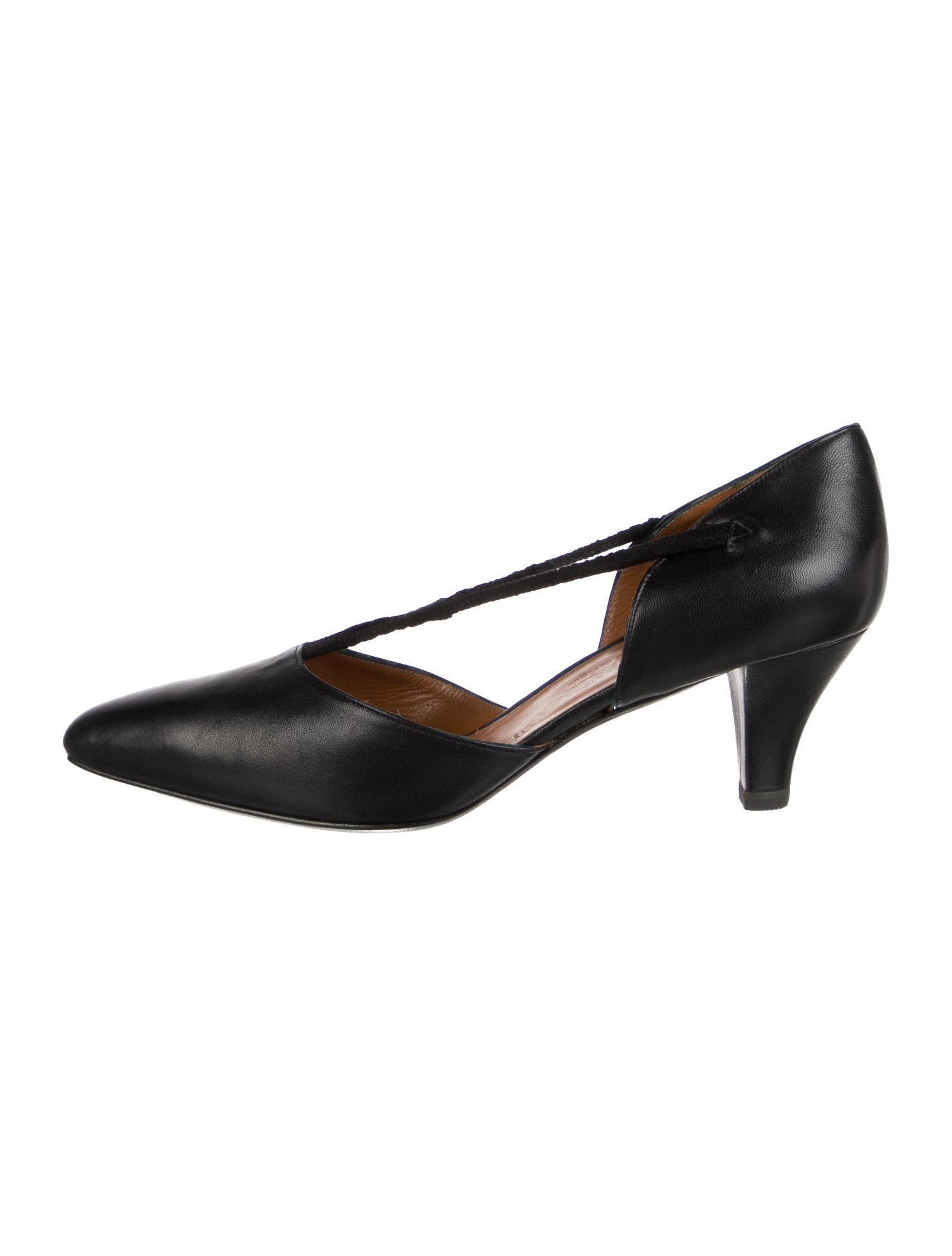 Giorgio Armani Leather D'Orsay Pumps