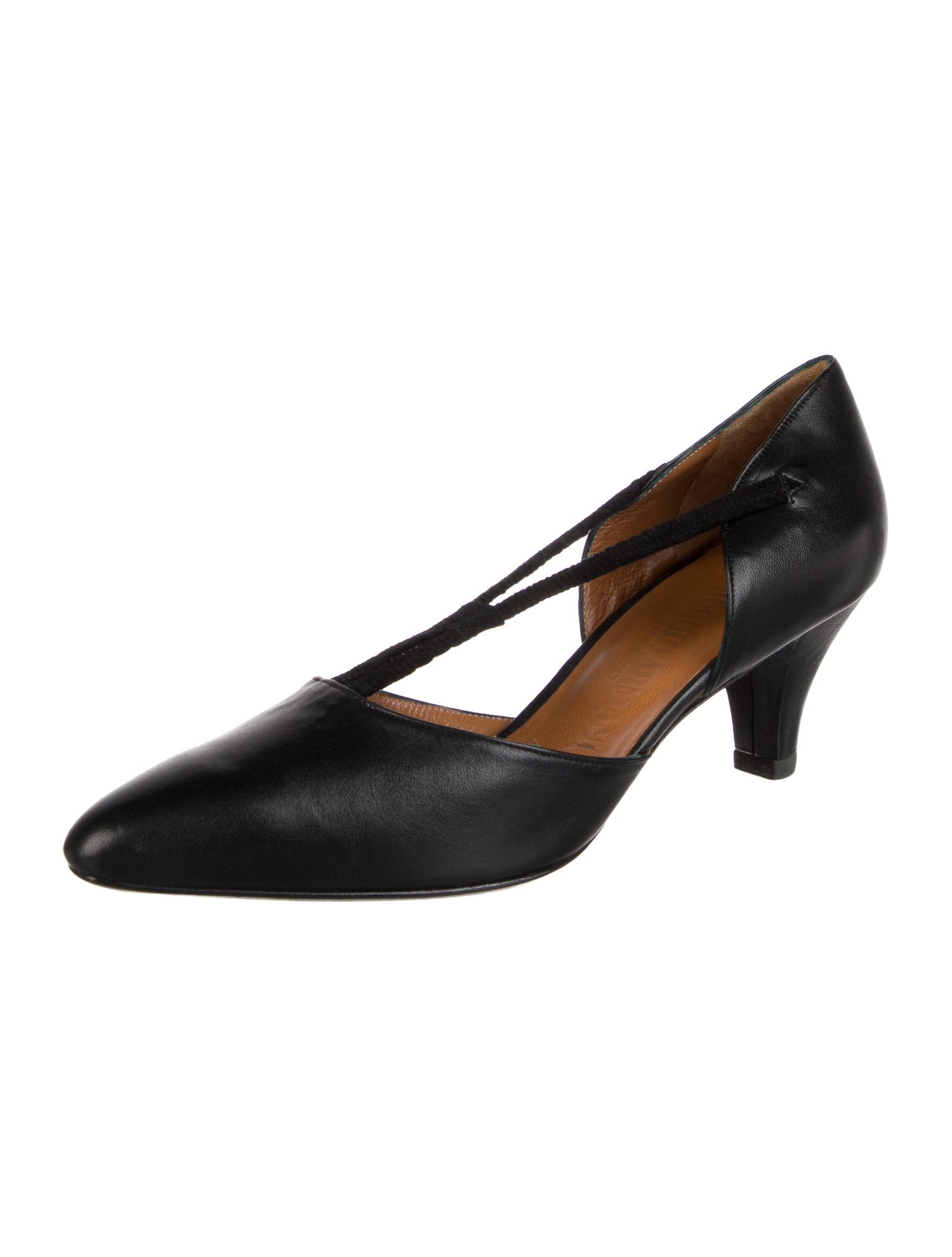 Giorgio Armani Leather D'Orsay Pumps