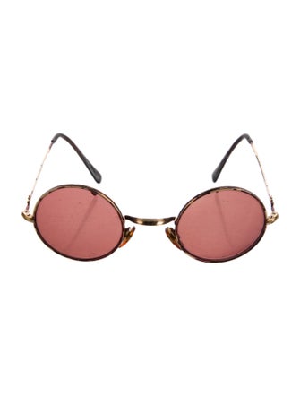 Giorgio Armani Round Mirrored Sunglasses