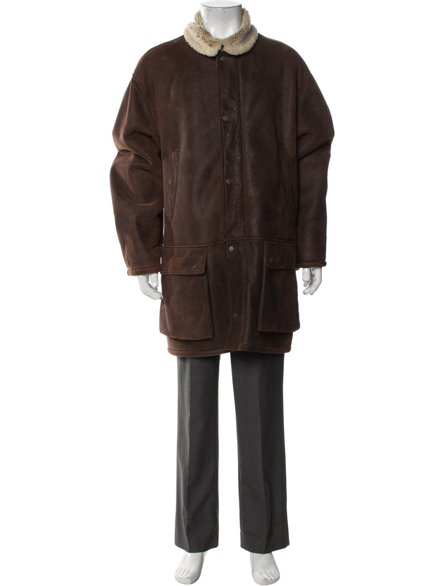 Giorgio Armani Leather Parka