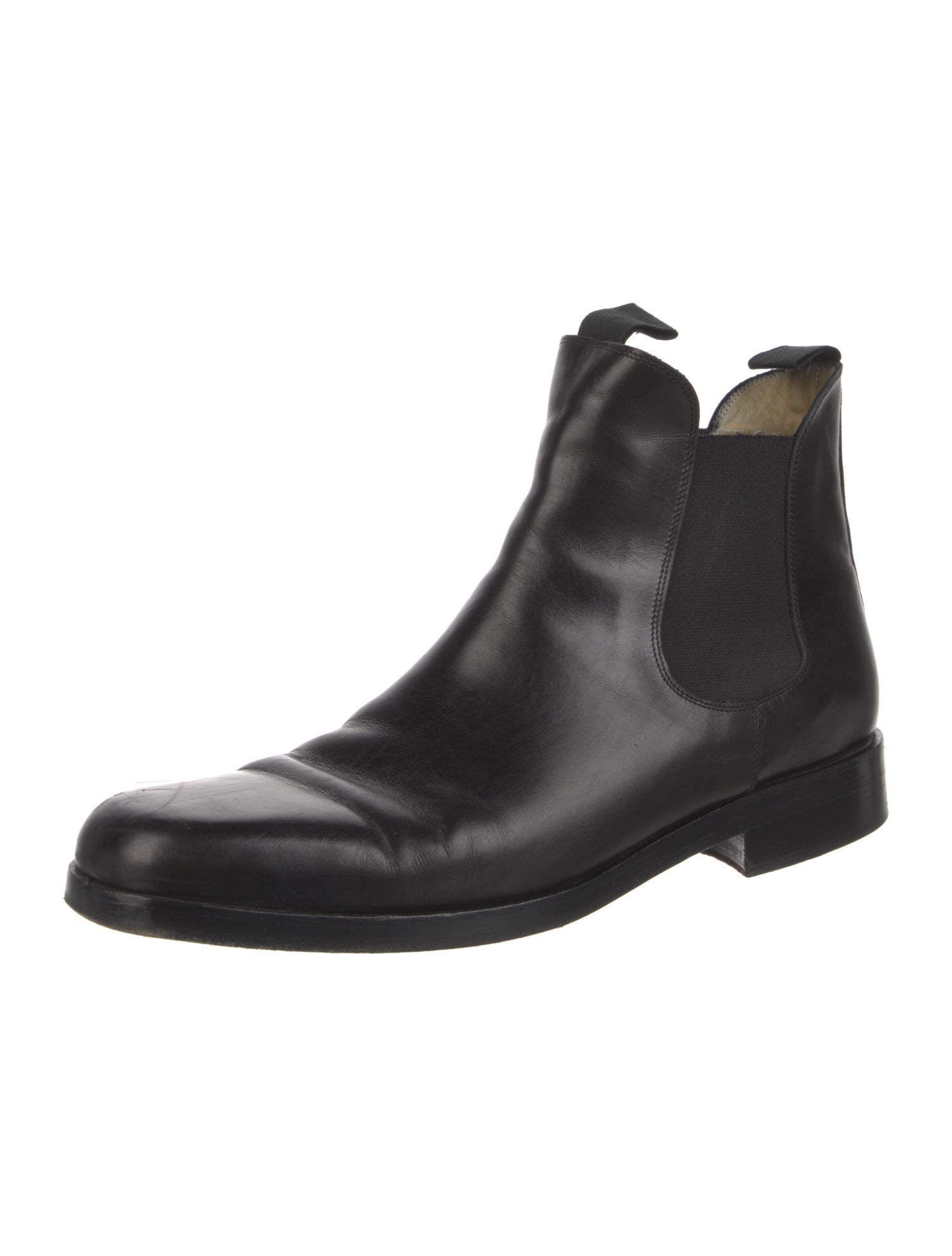 Giorgio Armani Leather Chelsea Boots