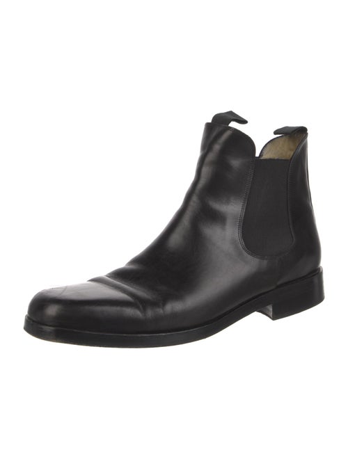 Giorgio Armani Leather Chelsea Boots