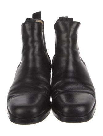 Giorgio Armani Leather Chelsea Boots