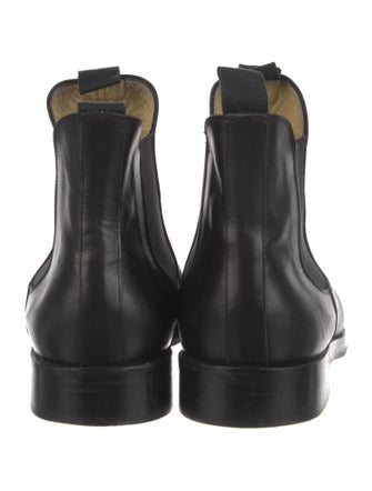 Giorgio Armani Leather Chelsea Boots