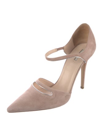 Giorgio Armani Suede D'Orsay Pumps