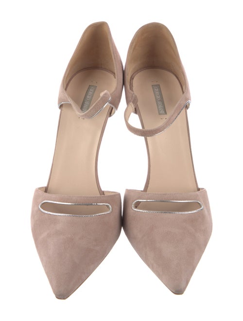 Giorgio Armani Suede D'Orsay Pumps